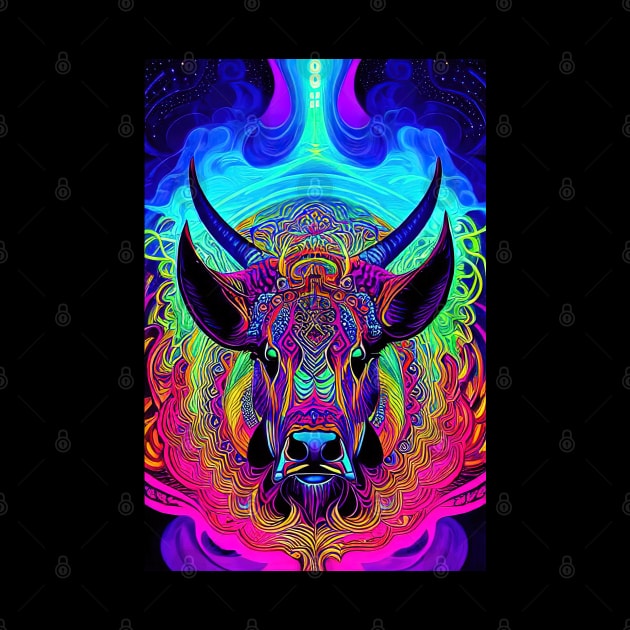 Psychedelic Pop art - OX by SimSang