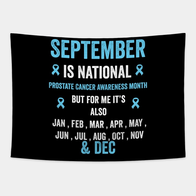 prostate cancer awareness - September prostate cancer awareness month Tapestry by Merchpasha1