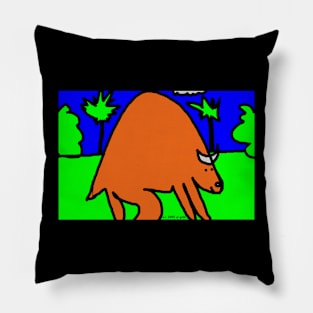 Buffalo Bison Wildlife Pillow