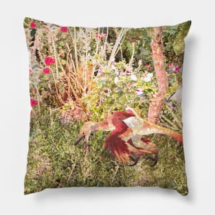 Velociraptor Polaroid Pillow