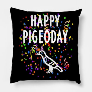 Happy pigeon day pigeon animal breeder motif forage Pillow