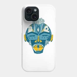 Retro Wave African Mask 4 Phone Case