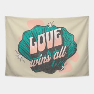 IU love wins all typography uaena | Morcaworks Tapestry