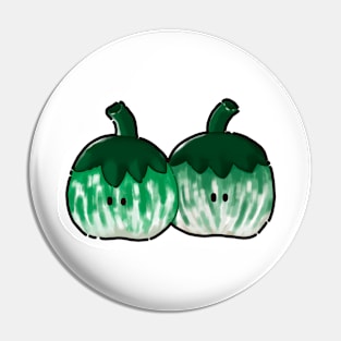 Twin baby eggplant Pin