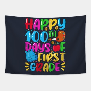 Happy 100th Days Of First Grade Tapestry