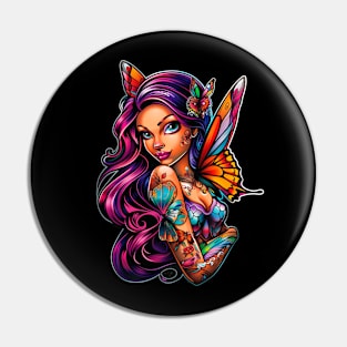 Butterfly Woman 4 Pin