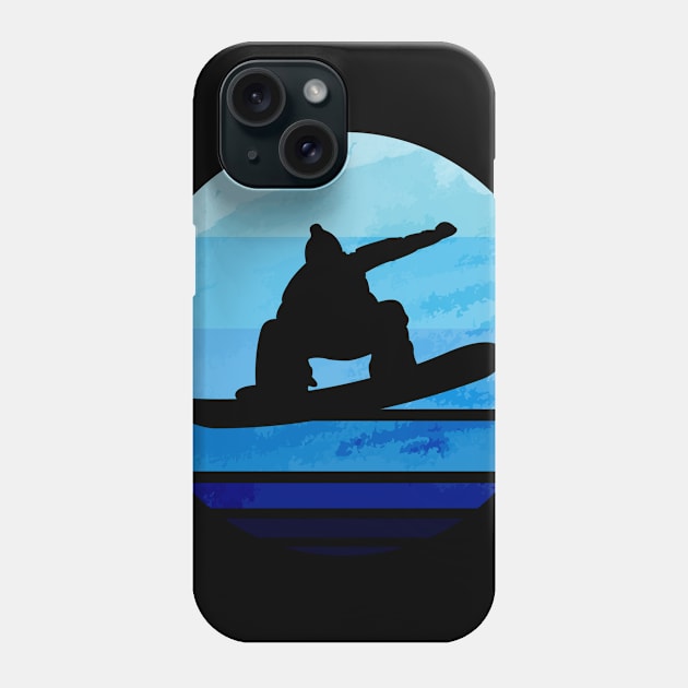 Retro Vintage Snowboarding Quote Phone Case by petervanderwalk