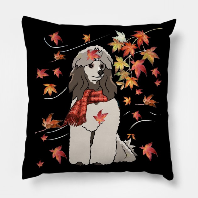 Maple Dog Leaf Fall Hello Autumn Funny Chihuahua Lover Pillow by MarrinerAlex