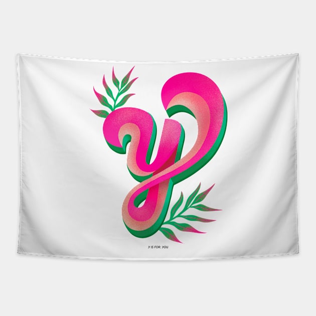 Y initial Tapestry by asian tee