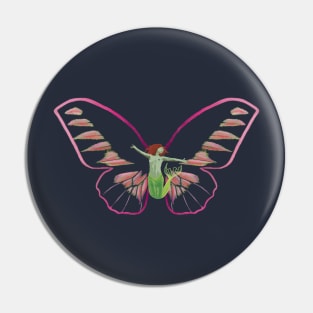 Butterfly Mermaid Pin