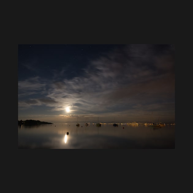 Moonrise over Lake Constance, Germany by holgermader