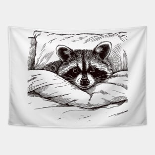 Sleeping Raccoon Tapestry