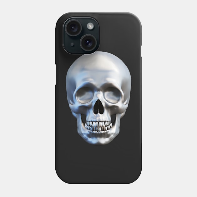 Metal Skull (art1) Phone Case by 3DVictory