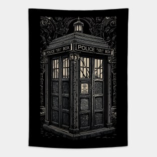 Gothic Tardis Tapestry