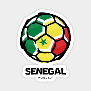 Senegal Football Country Flag Magnet