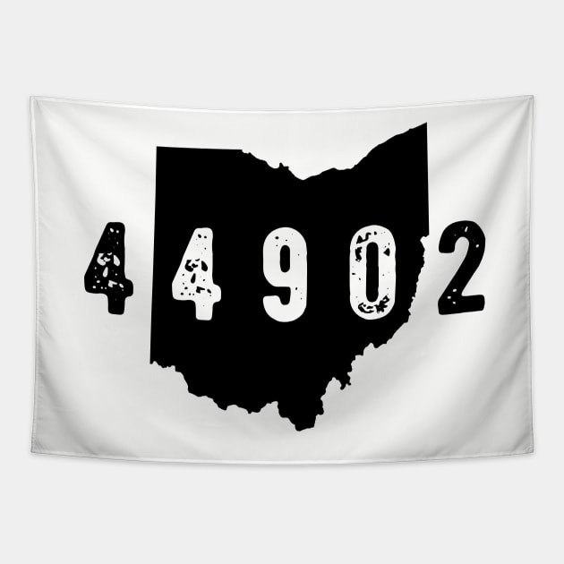 44902 Zip Code Mansfield OHIO Tapestry by OHYes