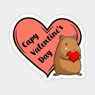 Capybara Love Capy Valentine's Day For Capybara Lovers Magnet