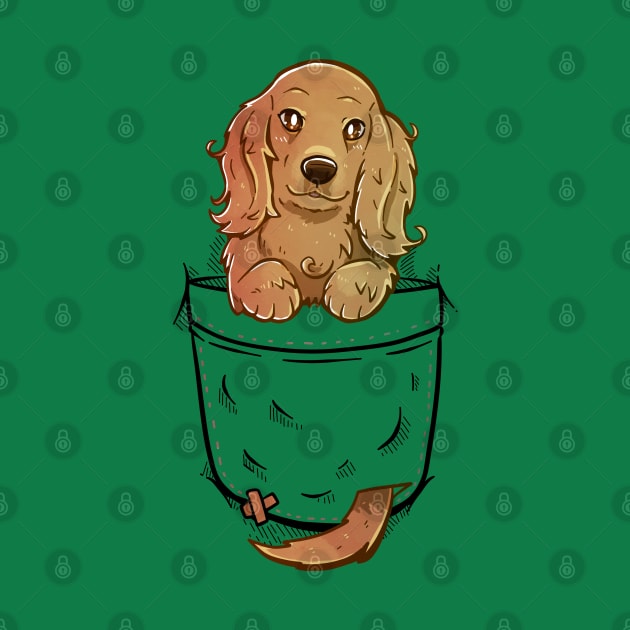 Pocket Cute English Cocker Spaniel Dog by TechraPockets