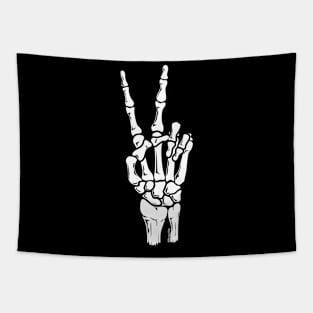 Skeleton Hand - Peace Tapestry