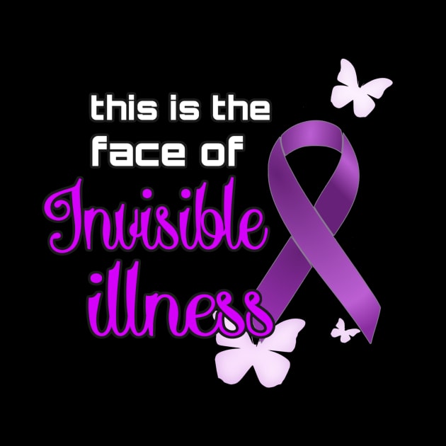 Face Of Invisible Illness Purple by AlondraHanley