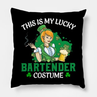 This is my lucky bartender costume Pillow
