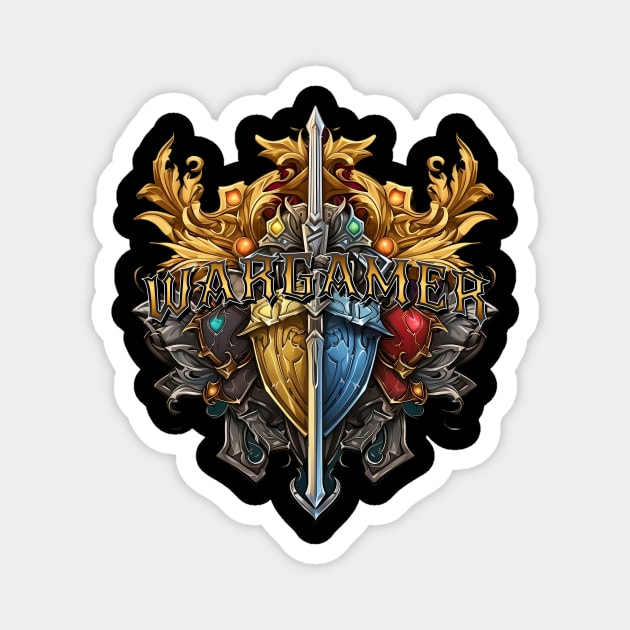 Wargamer Emblem Miniature Tabletop Wargaming Gaming D20 Magnet by Vermilion Seas