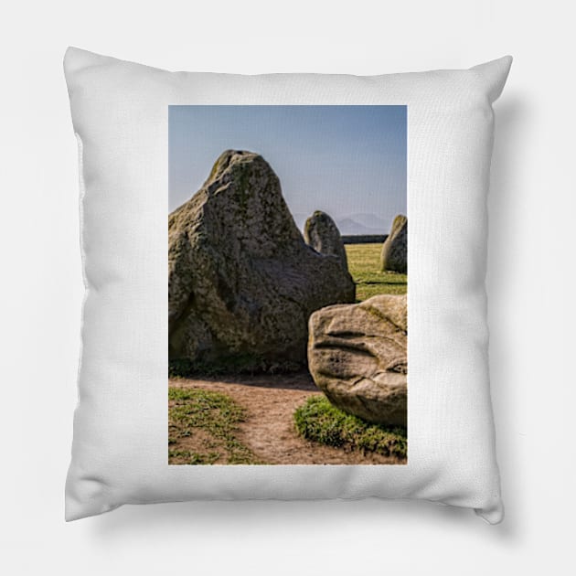 Castlerigg Stone Circle, UK (15) Pillow by Avalinart