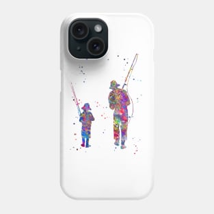 Daddy's little fishing buddy Phone Case