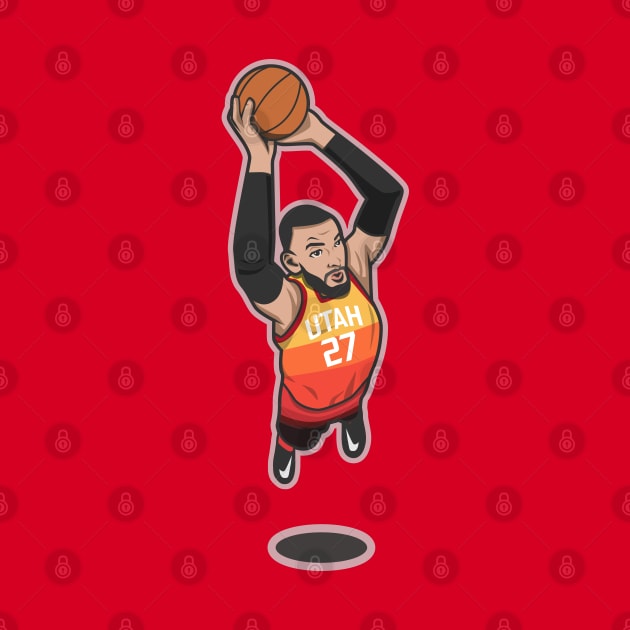 Rudy Gobert Cartoon Style by ray1007