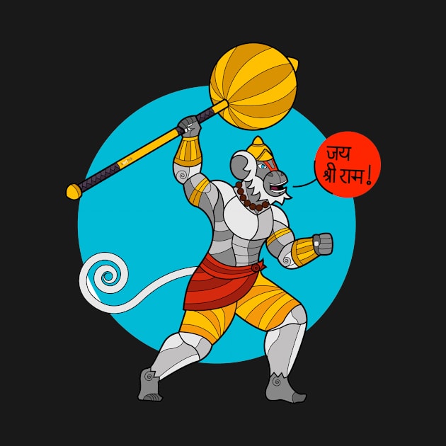 Hanuman Triumphant by artofkarthik