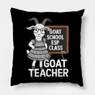 Goat Teacher Pillow