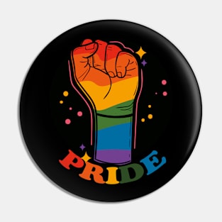 Pride Month Fist- LGBTQ Rights Pin