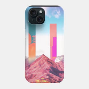 Abstract retro futuristic illustration Phone Case