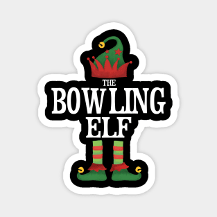 Bowling Elf Matching Family Group Christmas Party Pajamas Magnet