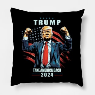 Take America Back 2024 Trump Pillow