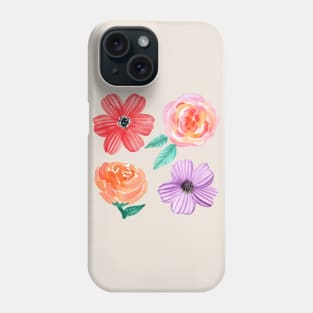 Bold Blooms - Four Flowers Phone Case