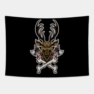 Muscle Deer Axe Bone Tapestry