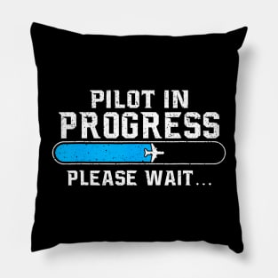 Pilot In Progress Airline Pilot Aviation Aircraft Lover Pillow