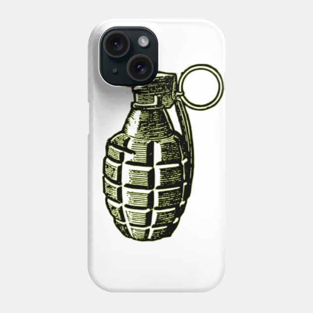 Grenade Phone Case by linesdesigns