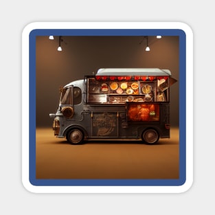 Steampunk Tokyo Ramen Food Truck Magnet