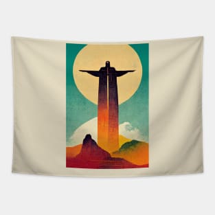 Rio de Janeiro Retro Travel Tapestry