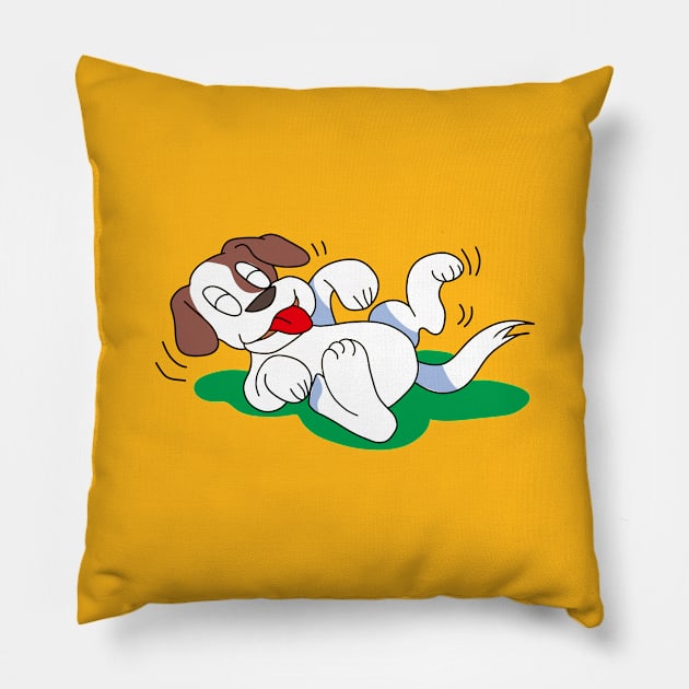 Dog pose dogs ngekek funny Pillow by cepatu