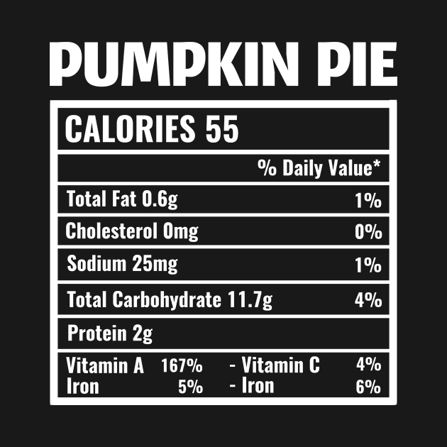 Pumpkin Pie Nutrition Facts Thanksgiving by TheMjProduction