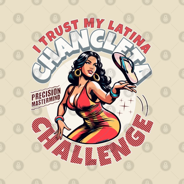 Trust my Latina Chancleta Challenge Tik-Tok Inspired Funny Latino Couple Coordinated by The Good Message Store