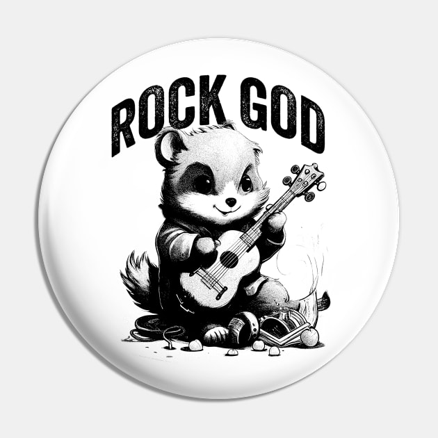 Rock God Pin by n23tees