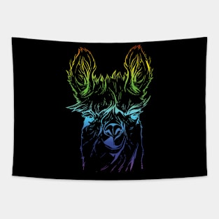 Funny giraffe colorful tshirt Tapestry