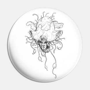 Medusa head Pin