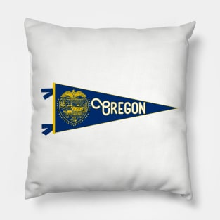 Oregon Flag Pennant Pillow