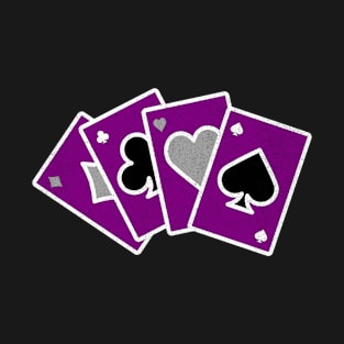 Asexual Pride Playing Cards Ace T-Shirt