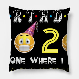 my 26th Birthday 2020 The One Where I Was Quarantined Funny Toilet Paper Pillow